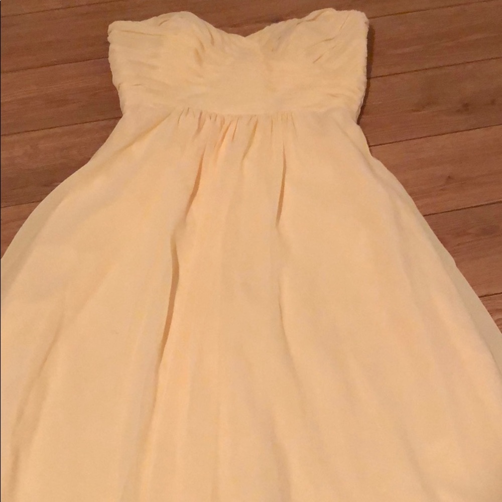 Yellow Sweetheart Prom gown